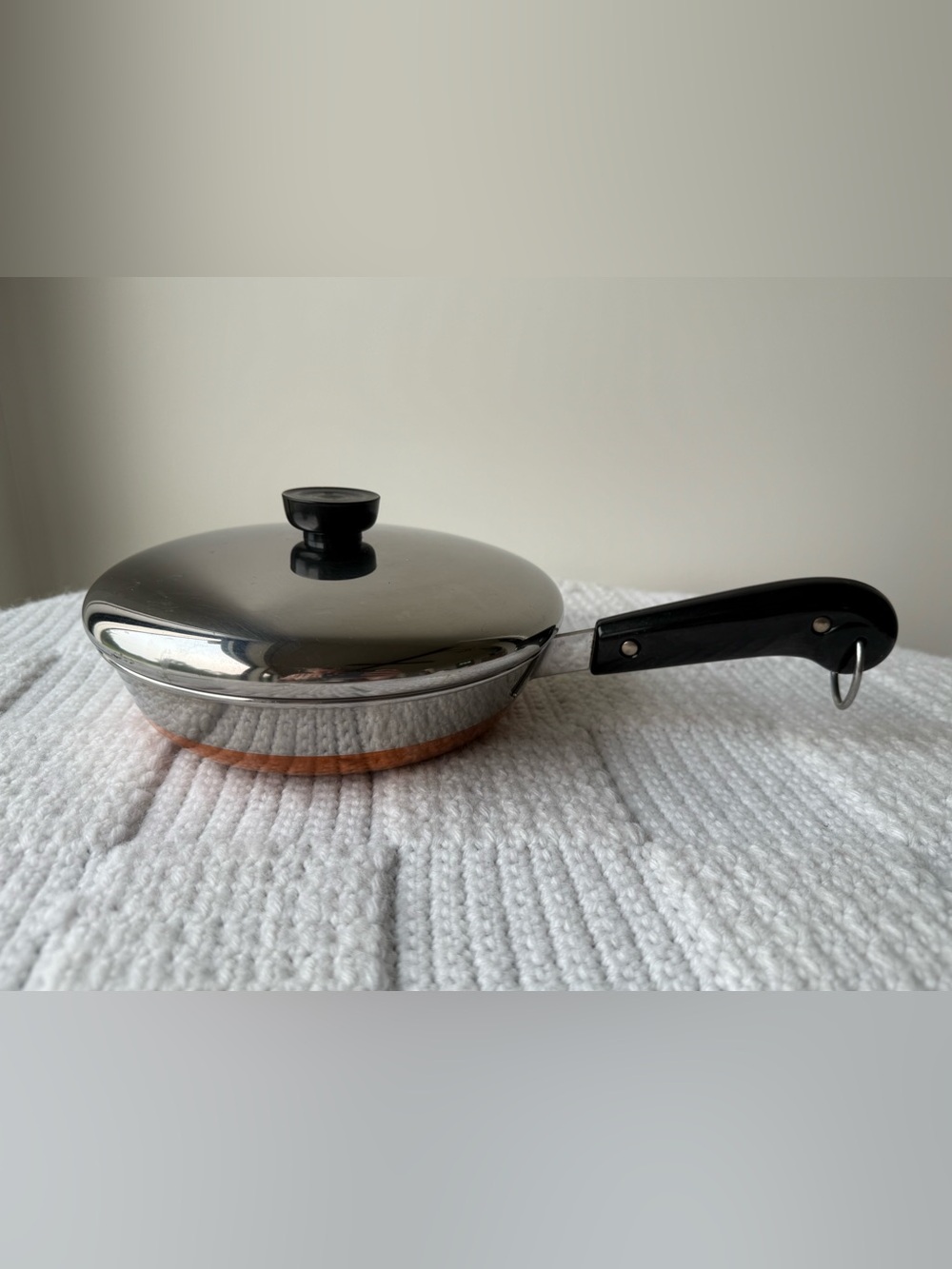 Vintage 8” Revere Ware Egg Poacher Copper Clad Pan - Picture 3 of 14